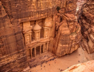 foto petra dall'alto