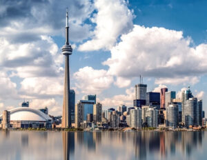 vista skyline di toronto