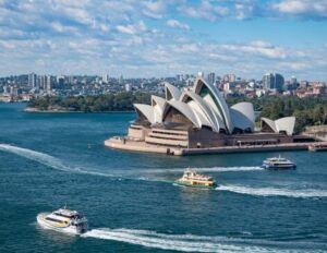 veduta teatro dell'opera Sydney dall'alto