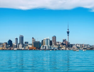 Skyline città Nuova Zelanda