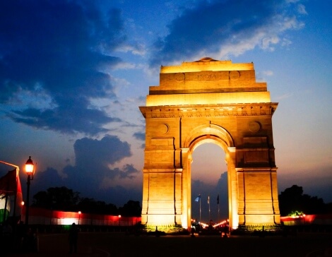 Delhi at night