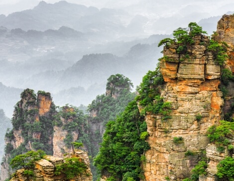 Montagna Tianzi Cina