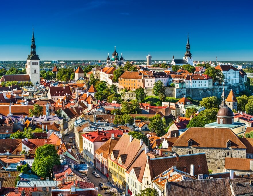 vista di Tallin in Estonia